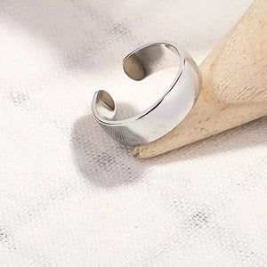 925 Sterling Silver 6 mm Adjustable Ring Womens Mens Girls Gifts