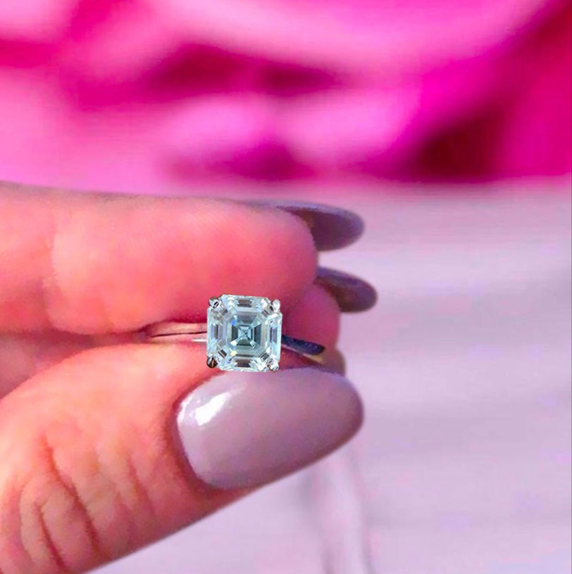 925 Sterling Silver 1.50ct Simulated Diamond Solitaire Engagement Ring size K-S