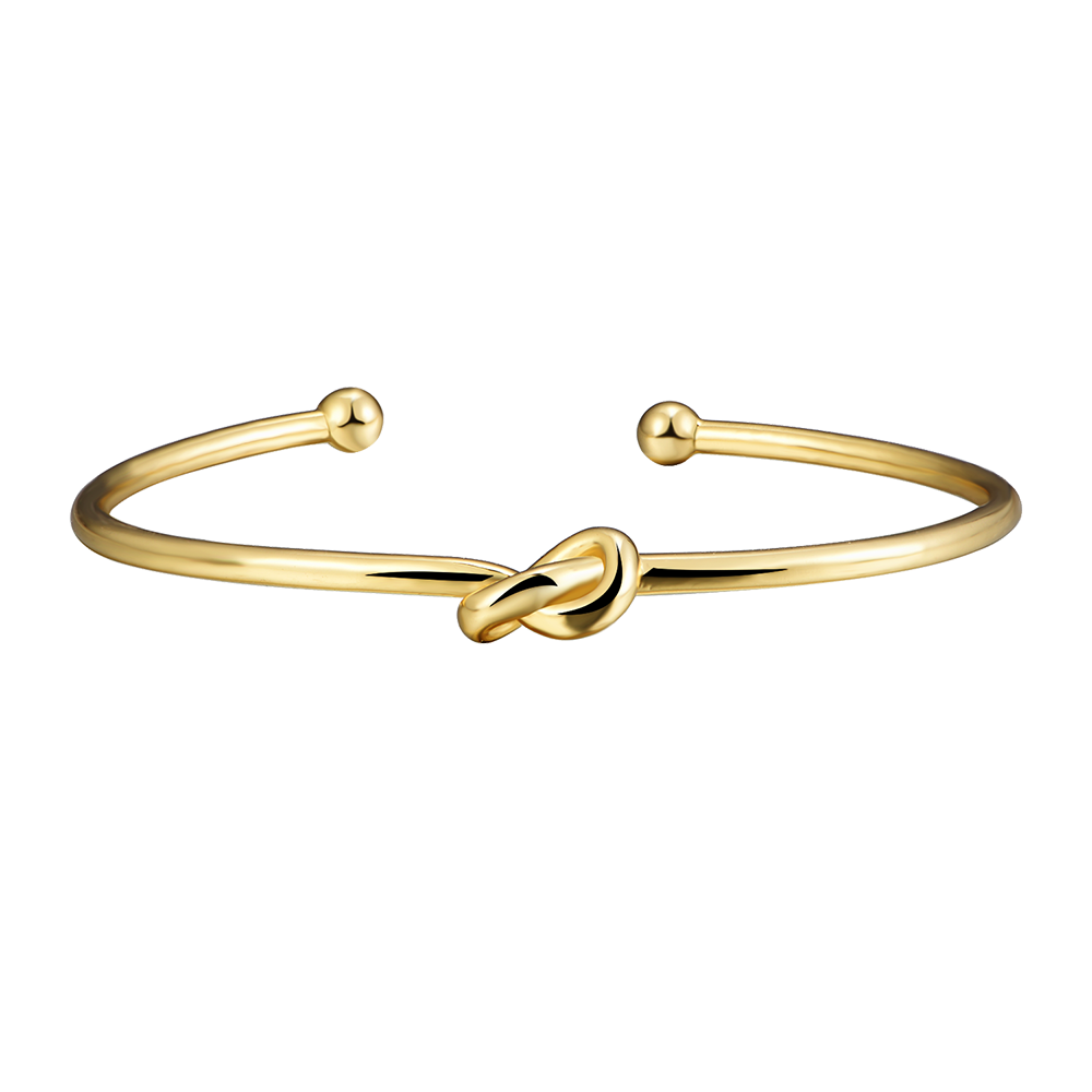 925 Sterling Silver Elegant Adjustable Love Knot Bracelet