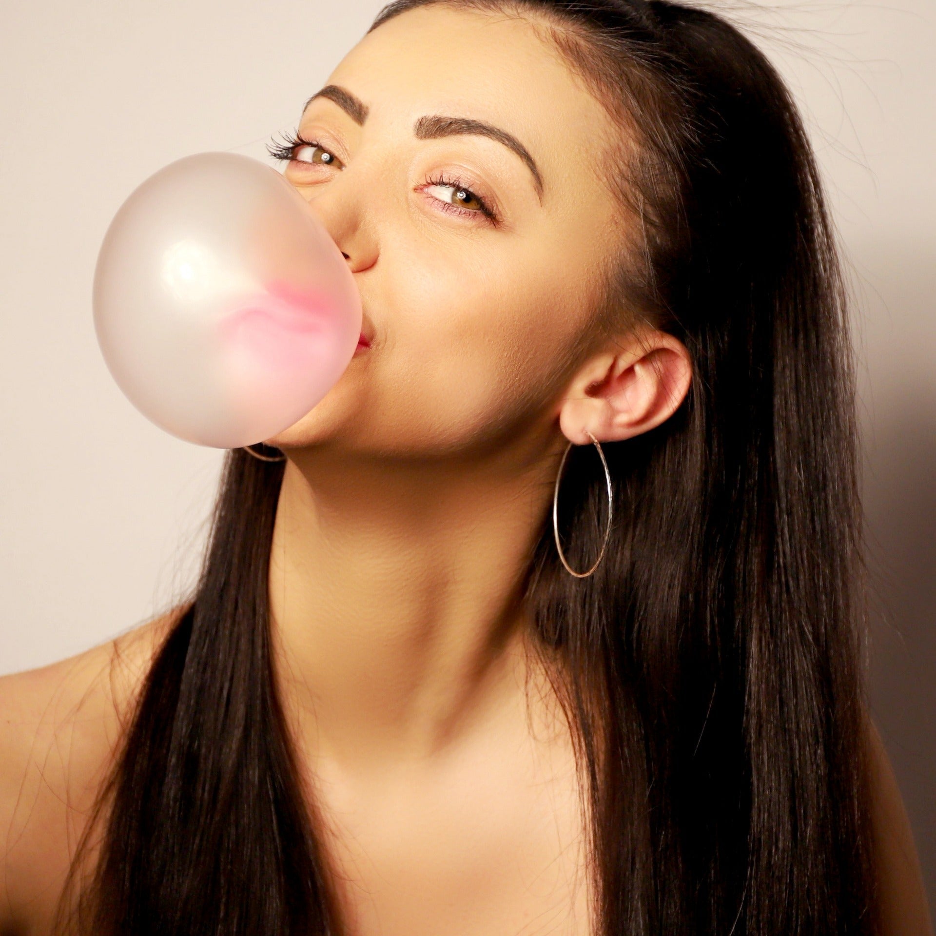 Women's Plain Sterling Silver Hoops