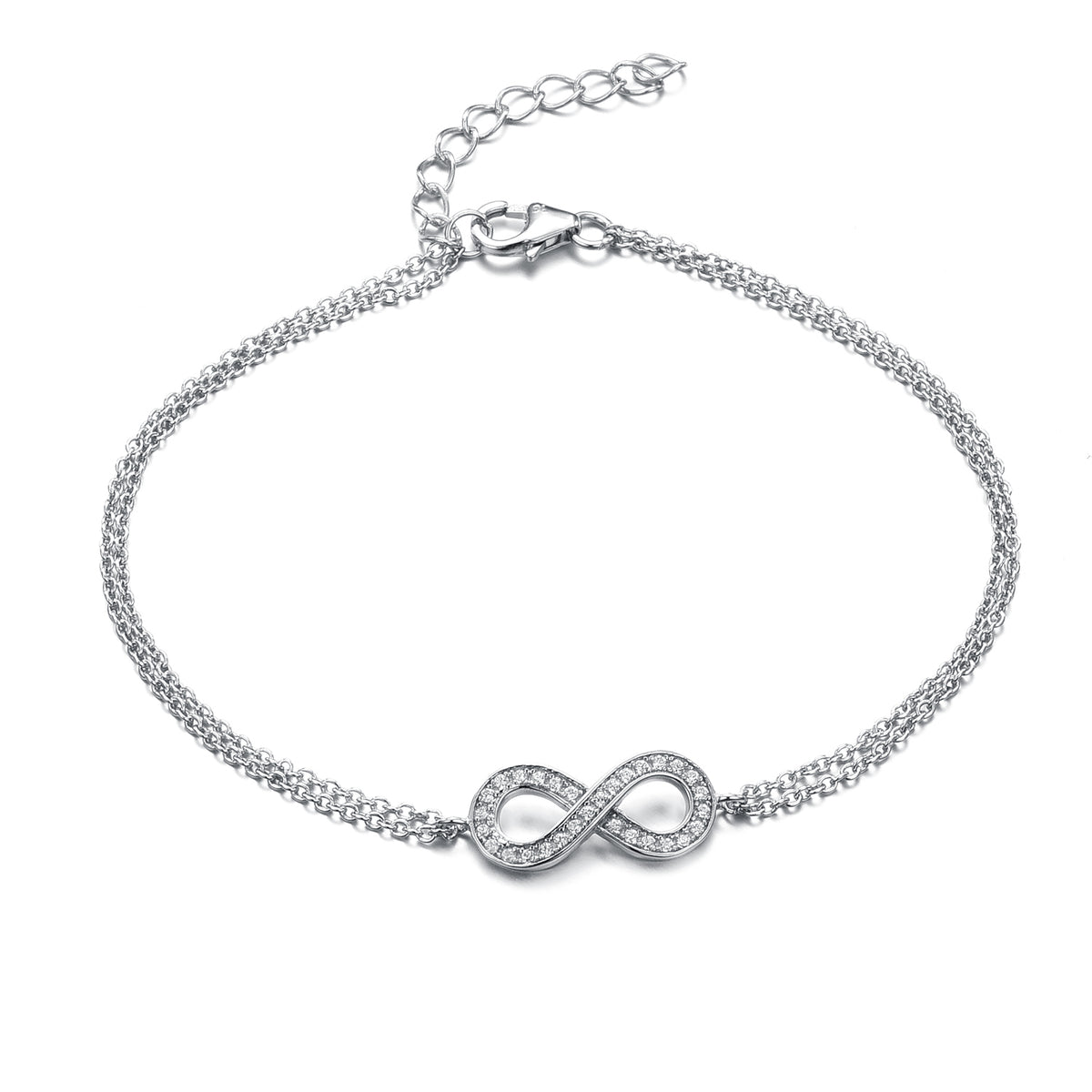 925 Sterling Silver Chains Simple Elegant Bracelet Bangle Women Girls Gift