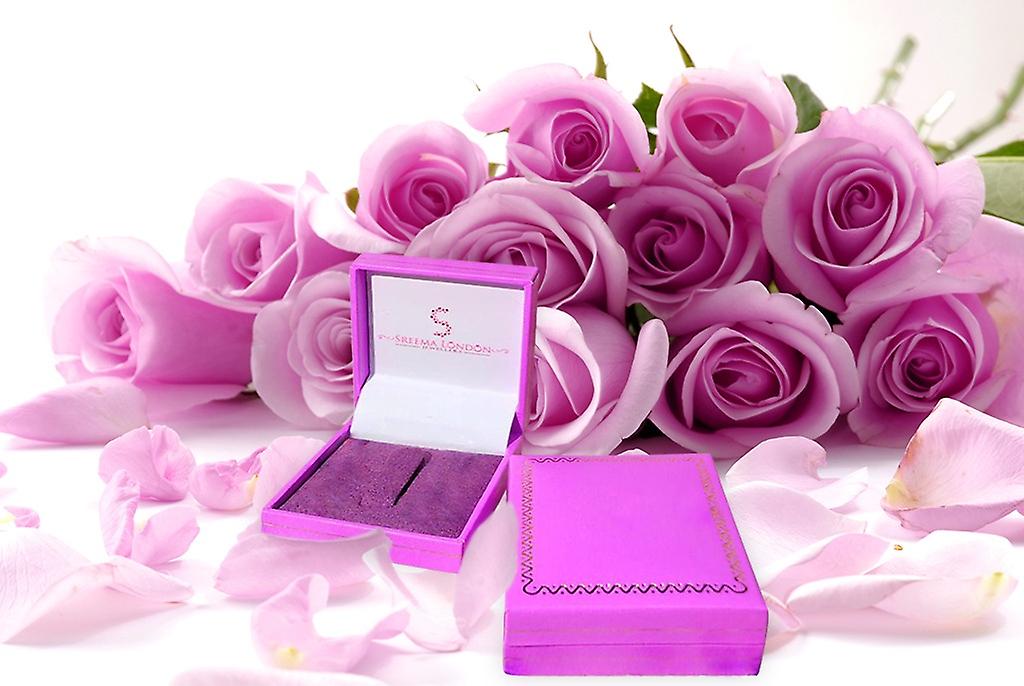 925 Sterling Silver Clawset Eternity Wave Band