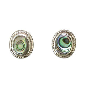 Gorgeous 925 Sterling Silver Shiny Shell Stud Earrings