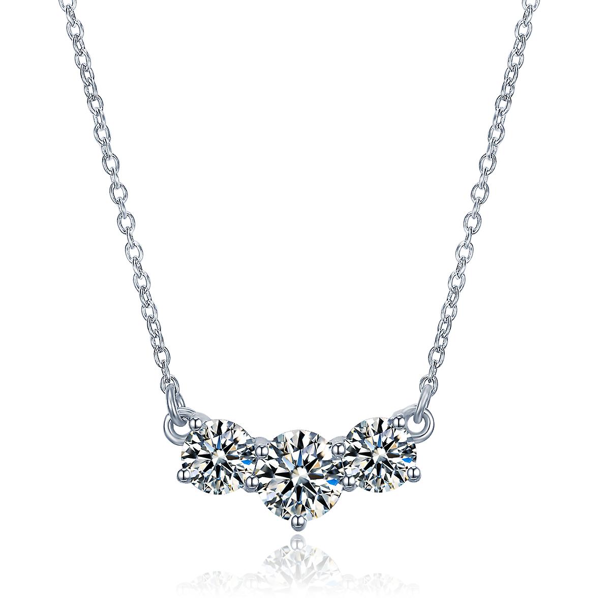925 Sterling Silver Solitaire Pendant Necklace