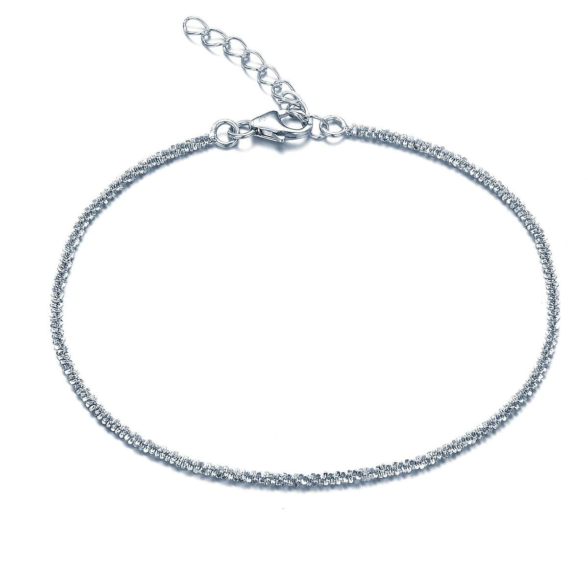 925 Sterling Silver Celebrity Inspired Helix Ankle Chain